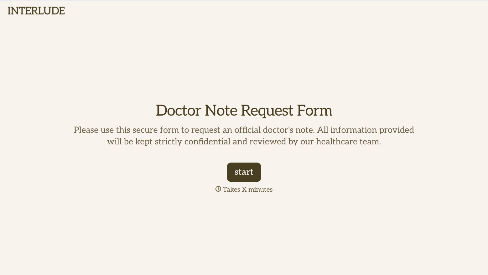 Doctor Note Form