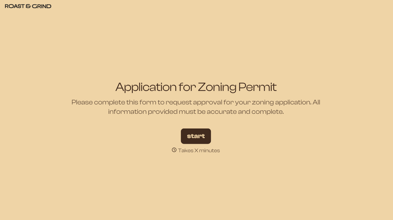 Application for Zoning Permit Form