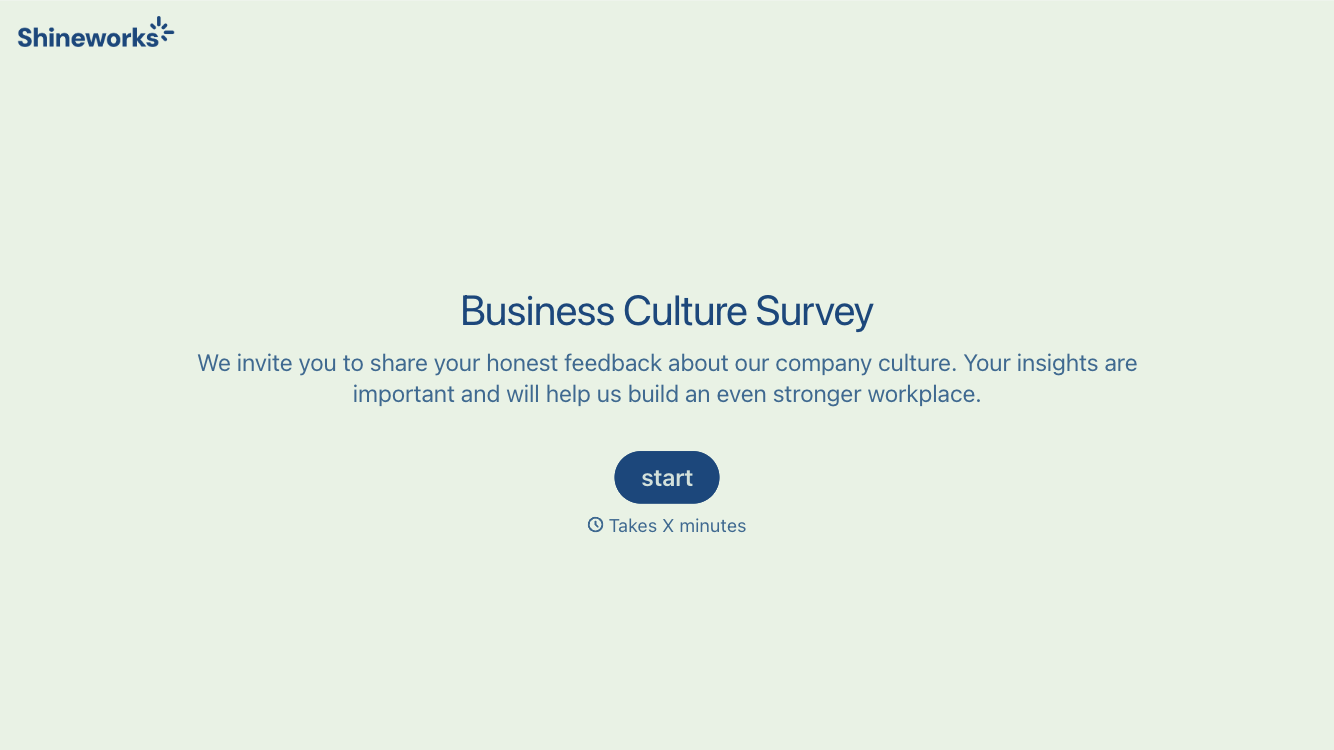 Business Culture Survey Form