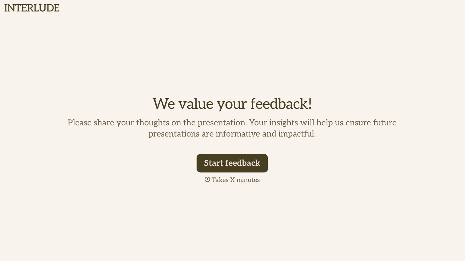 Presentation Feedback Form
