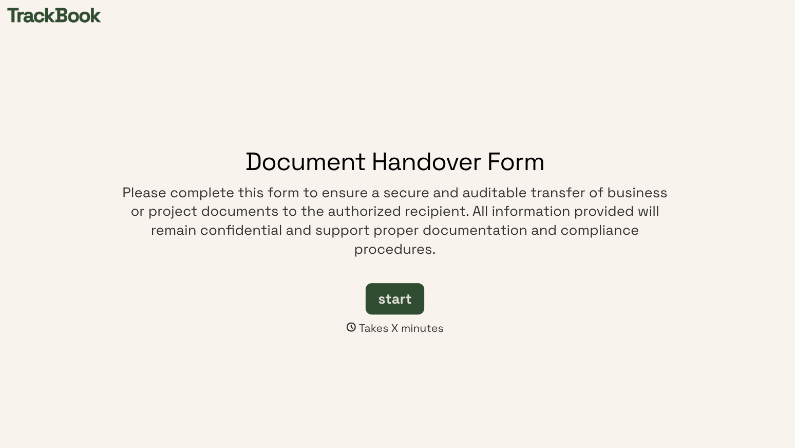 Document Handover Form