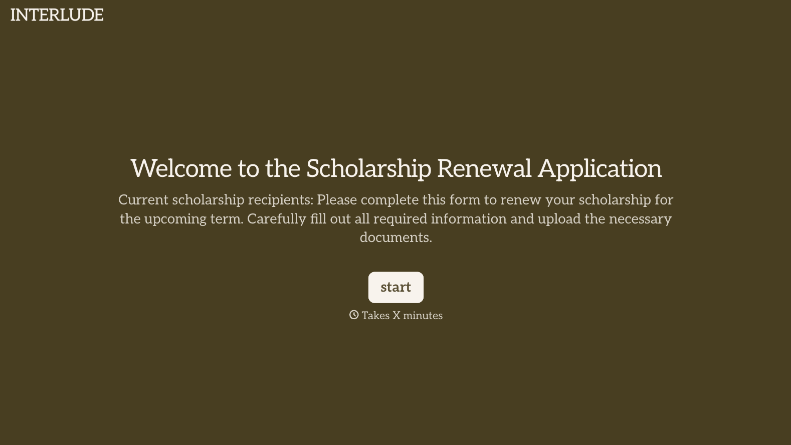 Scholarship Renewal Form