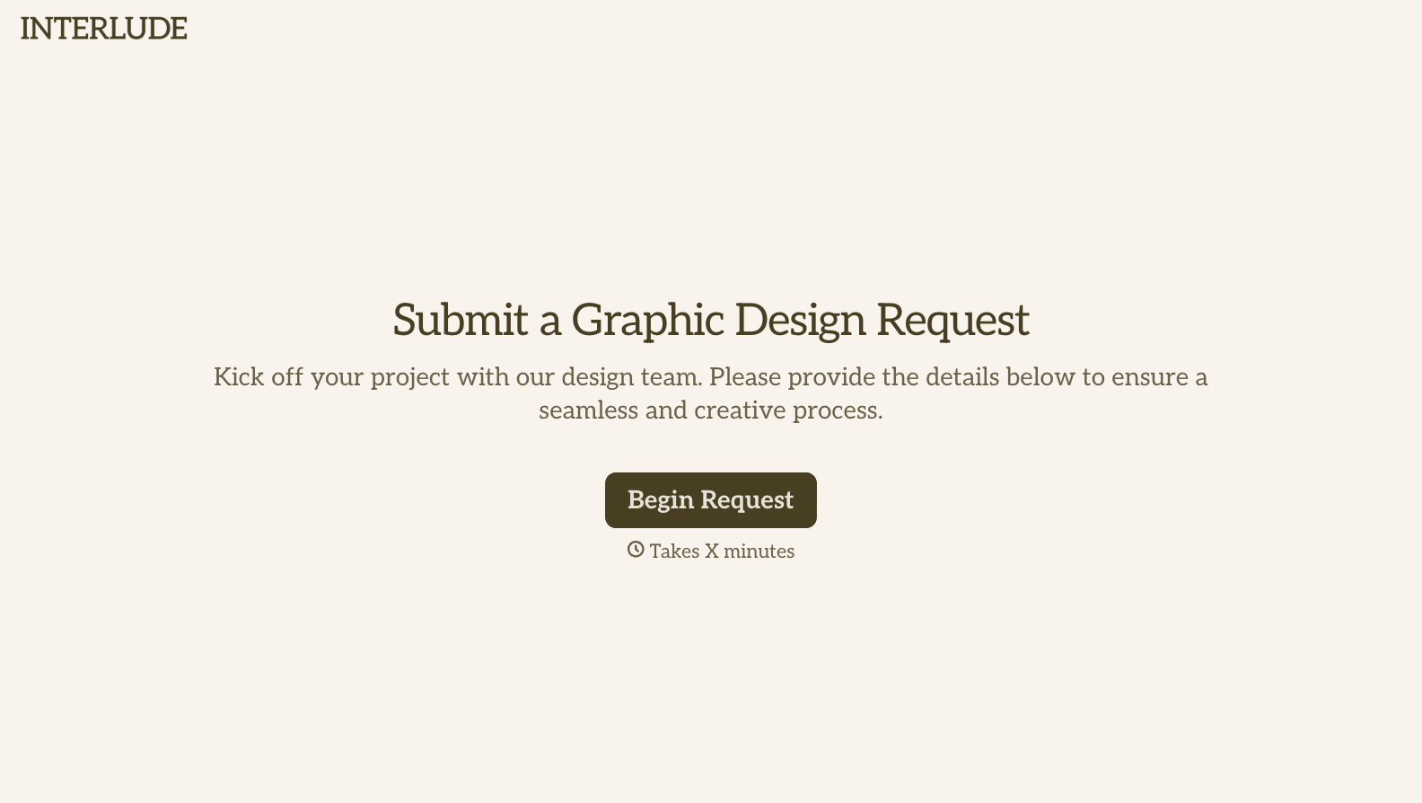 Graphic Design Request Form