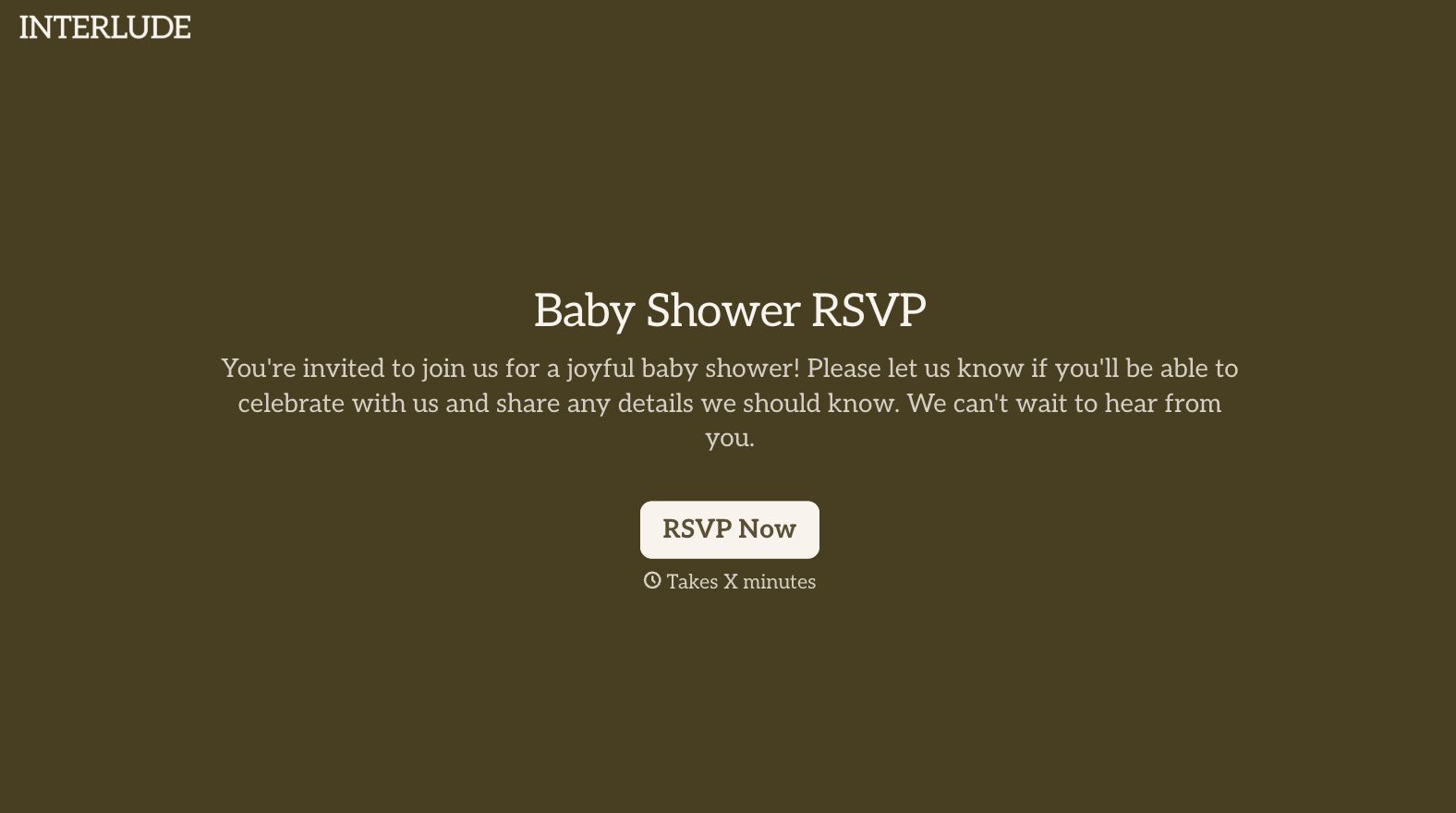 Baby Shower RSVP Form