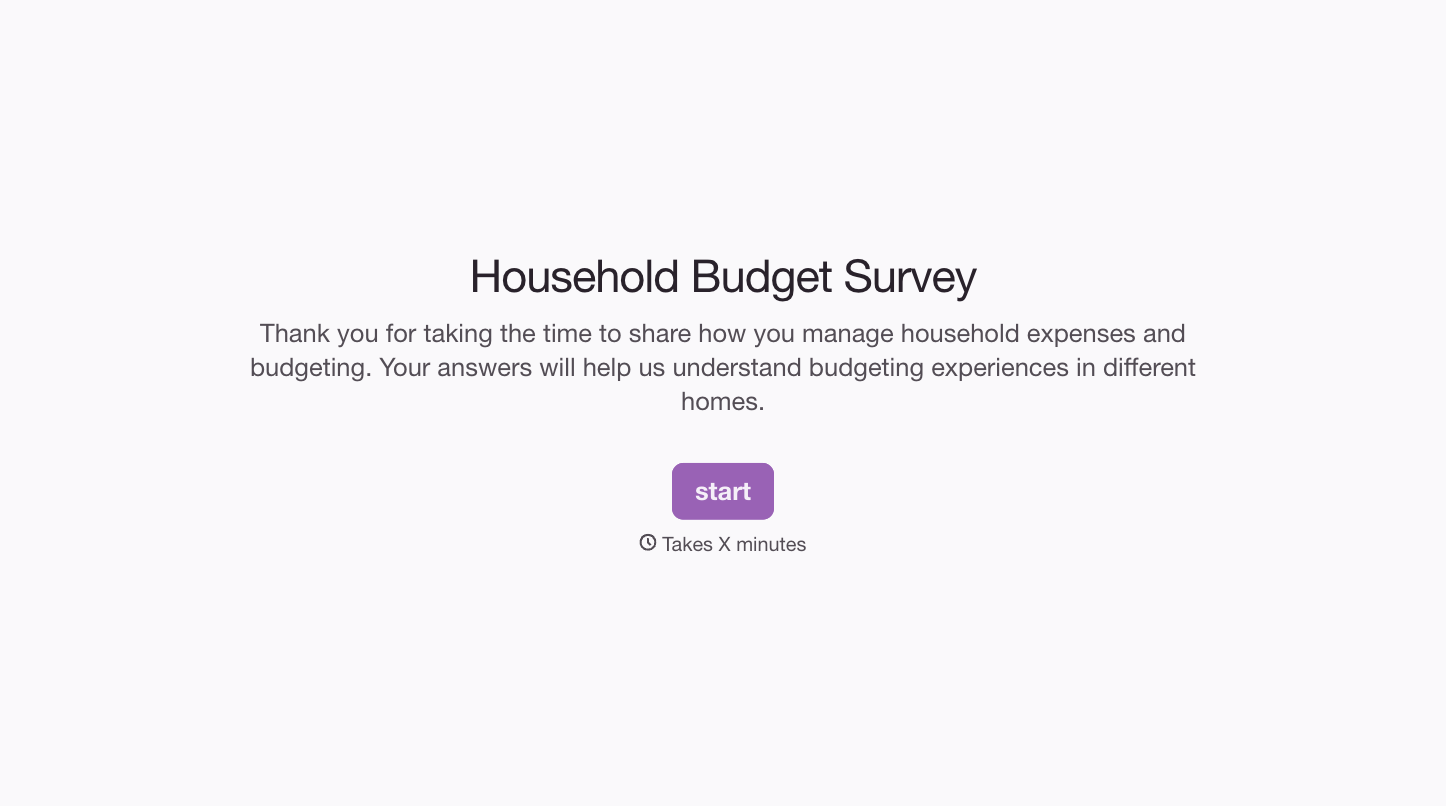 Household Budget Survey