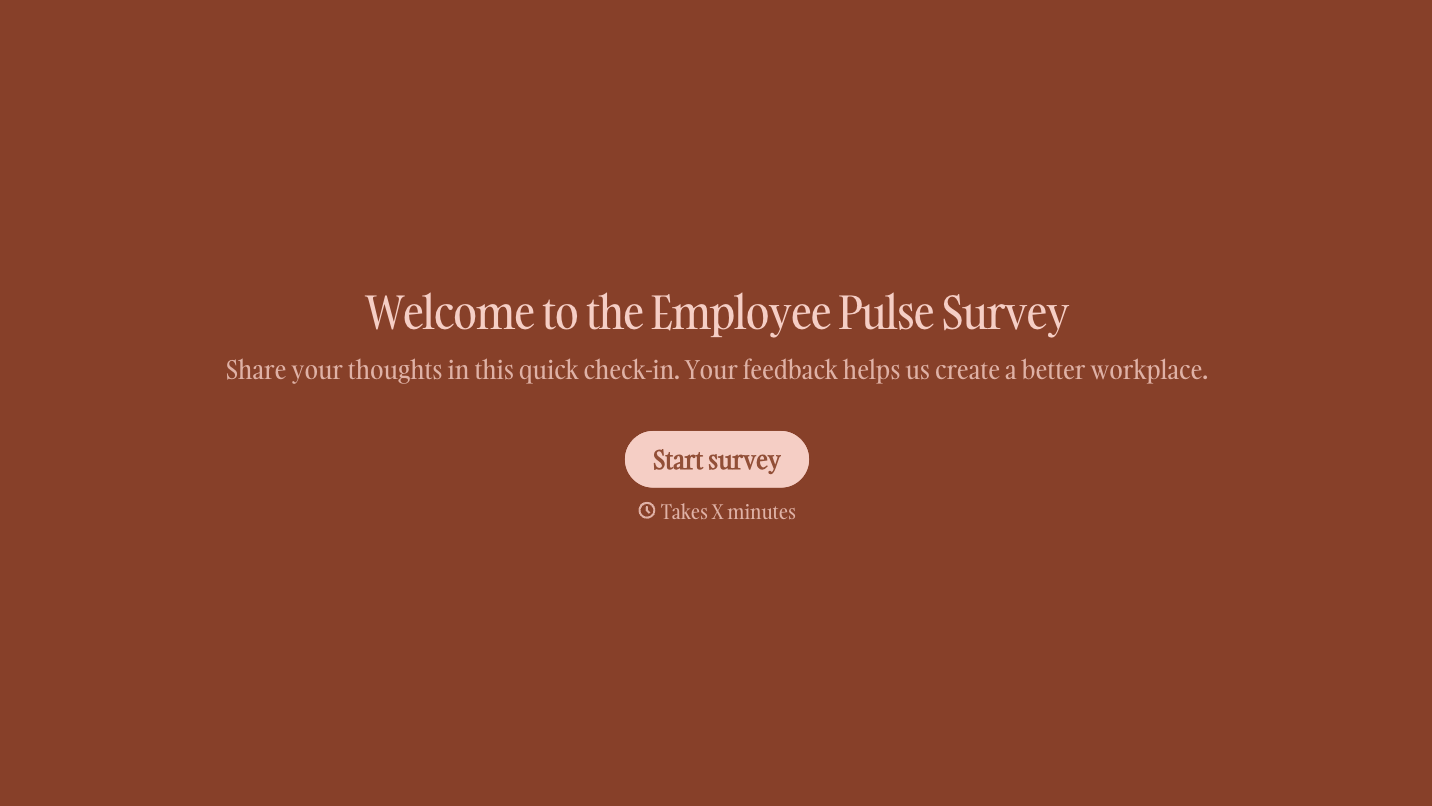Pulse Survey Questions