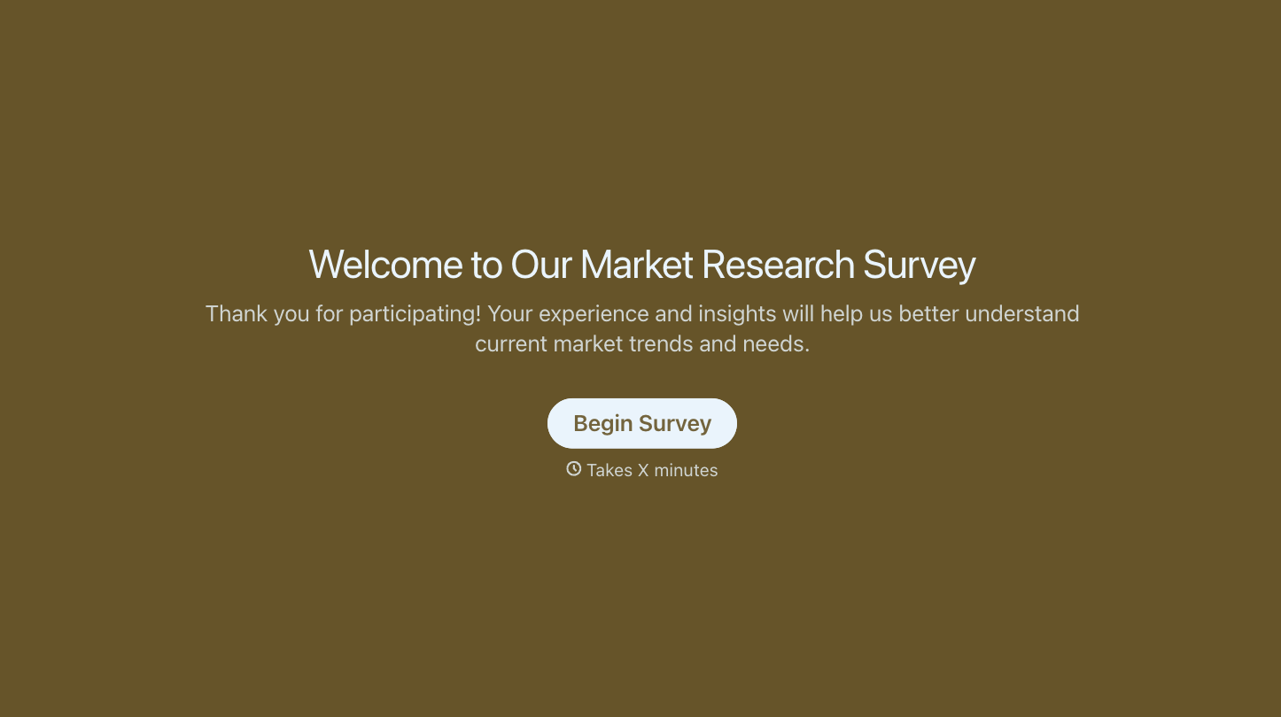 Market Research Survey