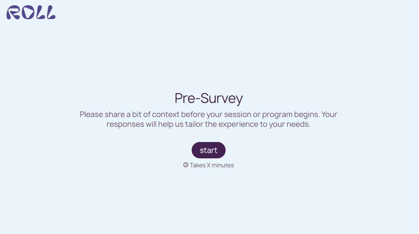 Pre Survey