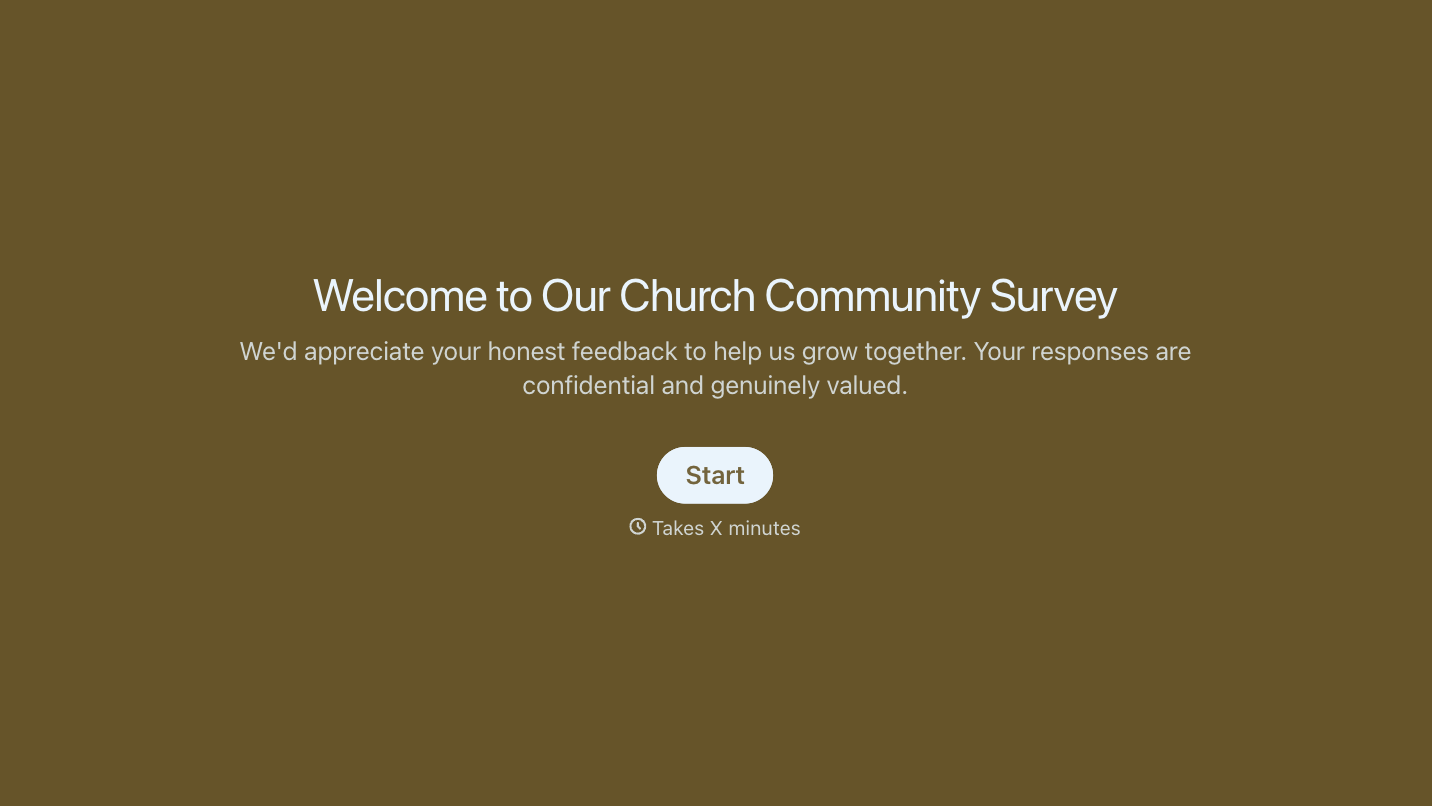 Church Survey Questions