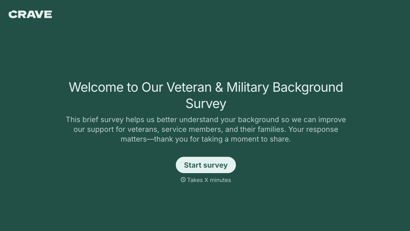 Veteran Status Survey Question
