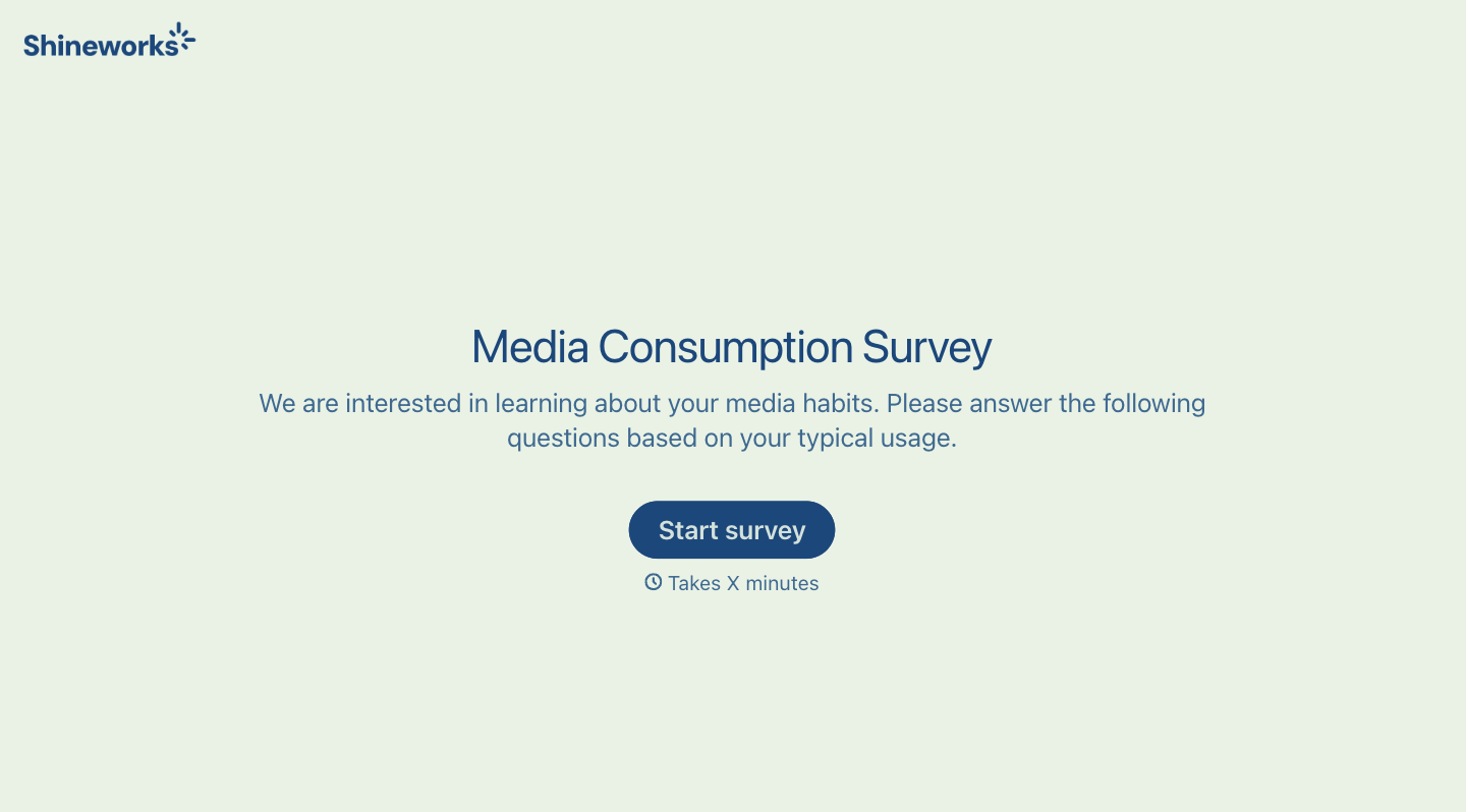 Media Consumption Survey Questions