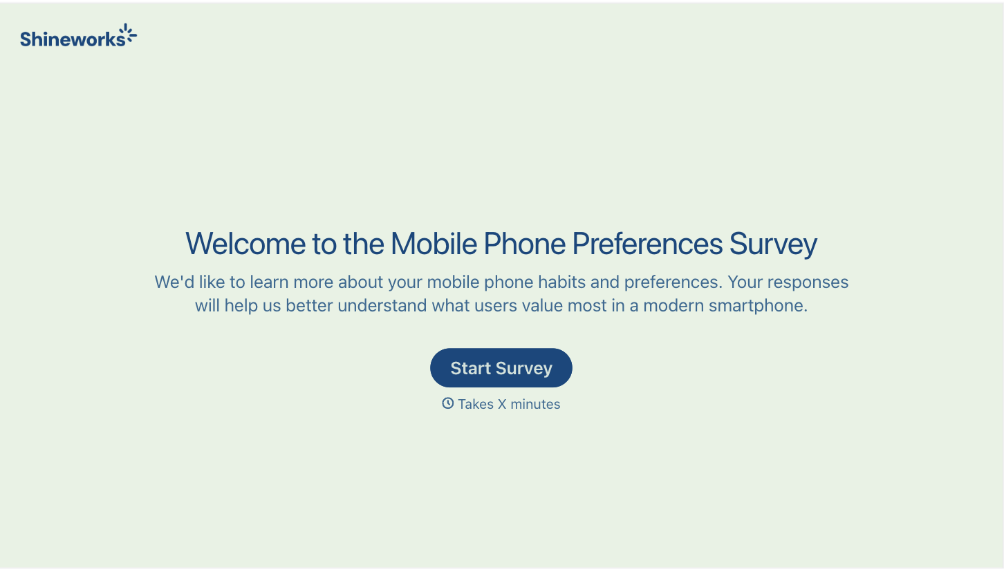 Survey Questions for Mobile Phone