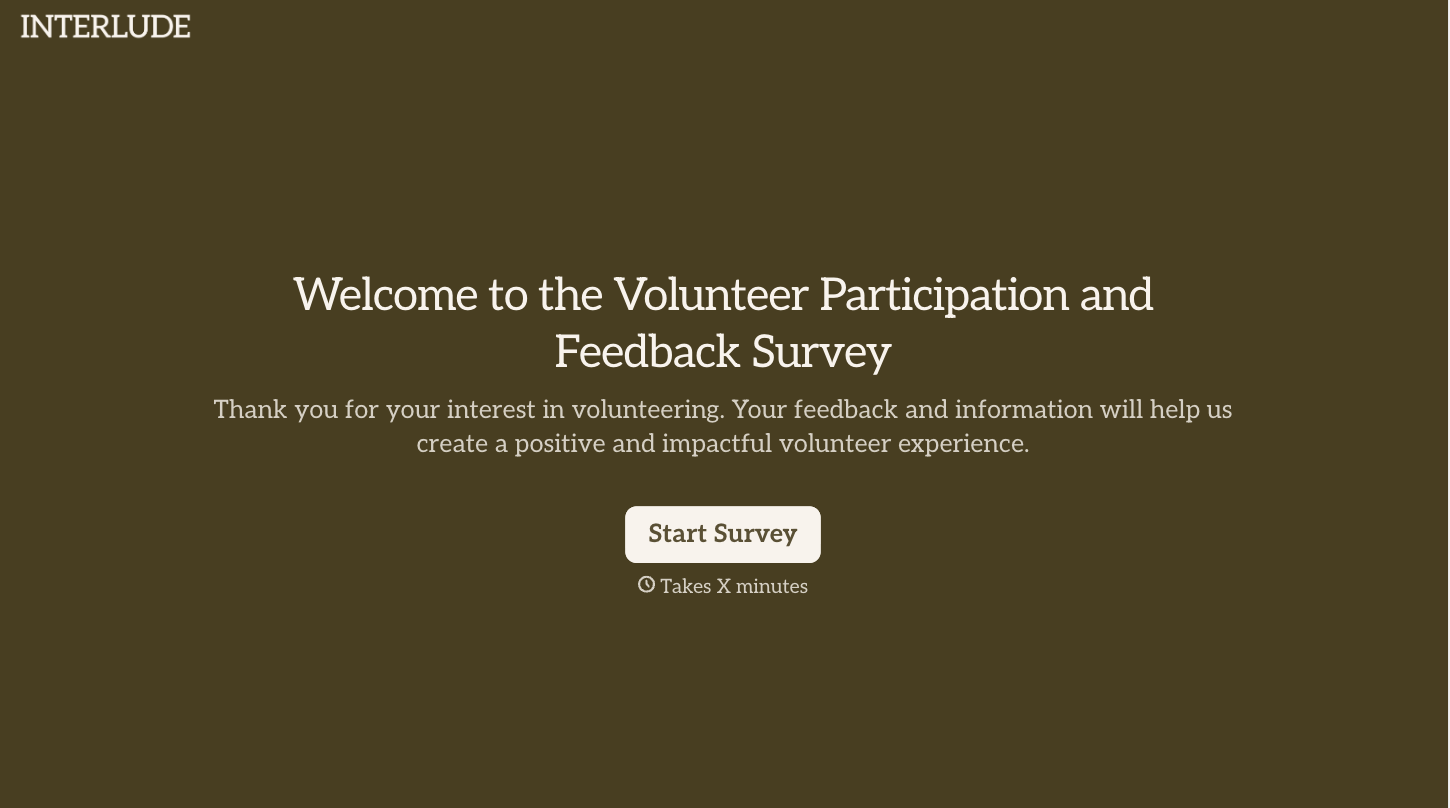 Volunteer Survey