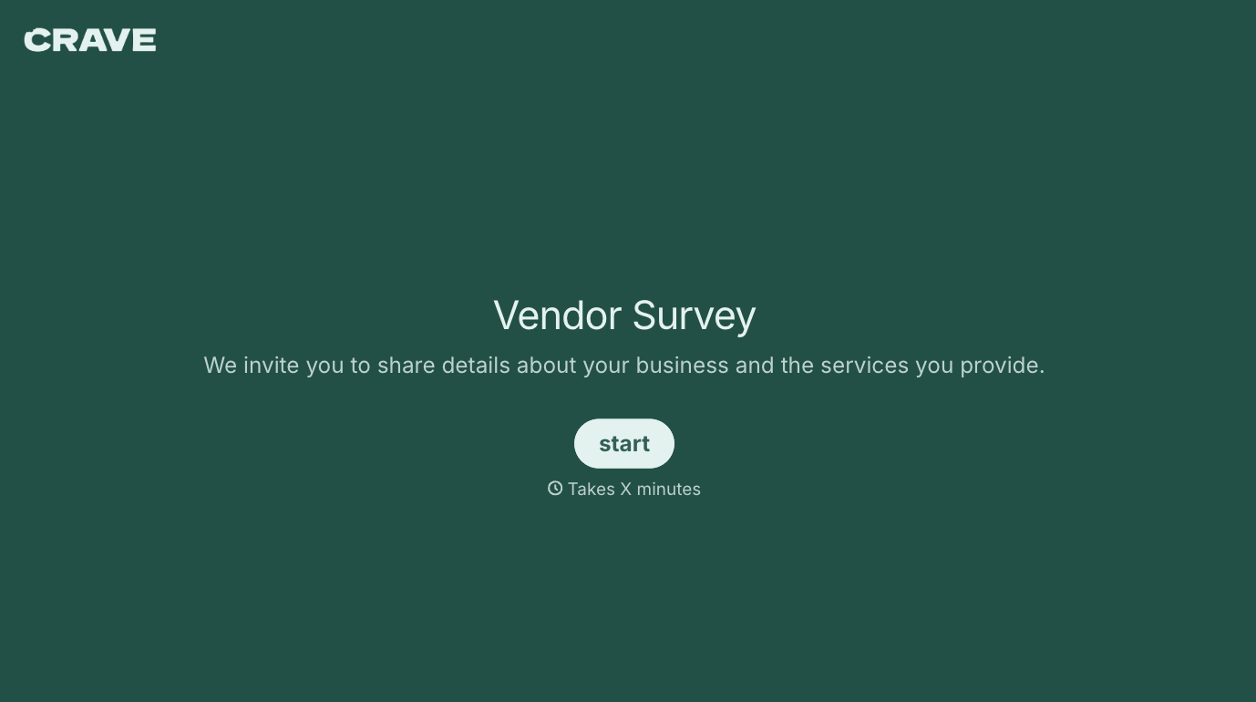 Vendor Survey
