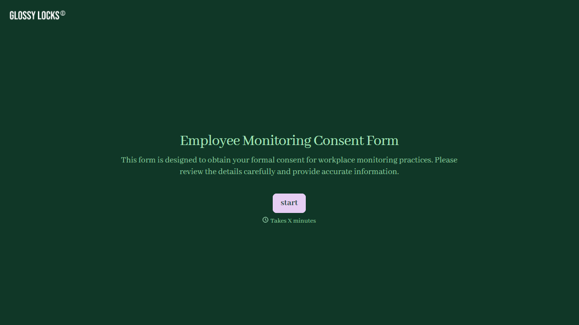 Employee Monitoring Consent Form