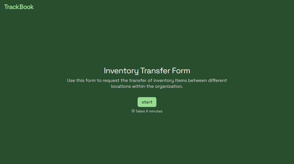 Inventory Transfer Form