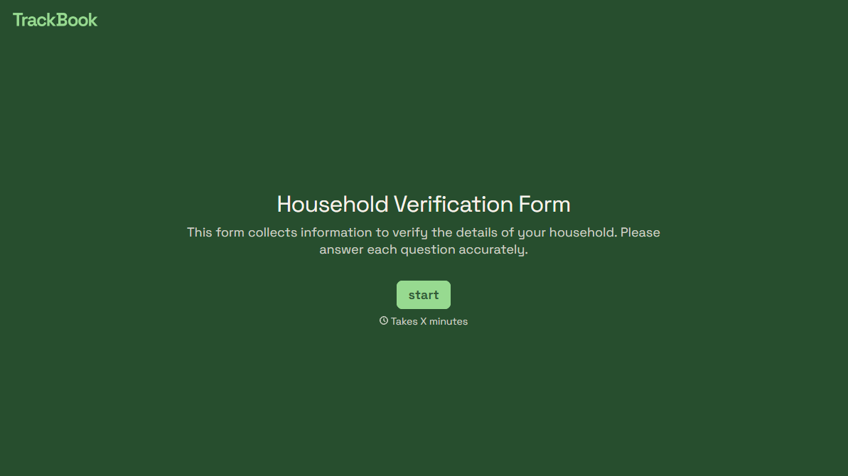 Household Verification Form