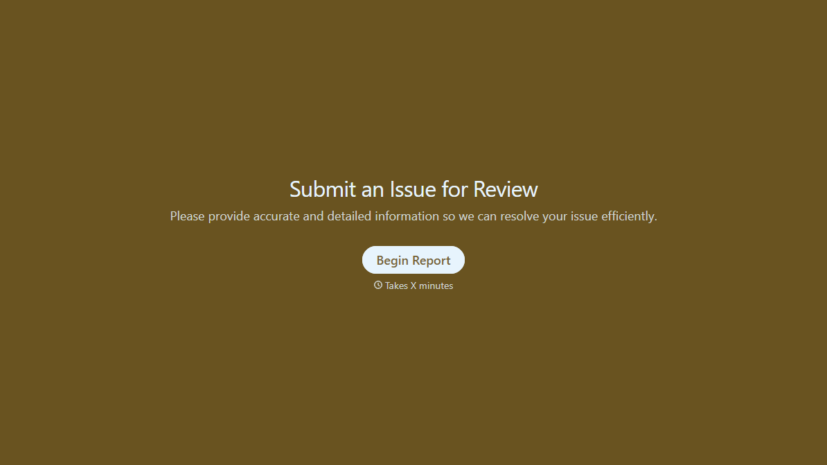 Issue Tracking Form