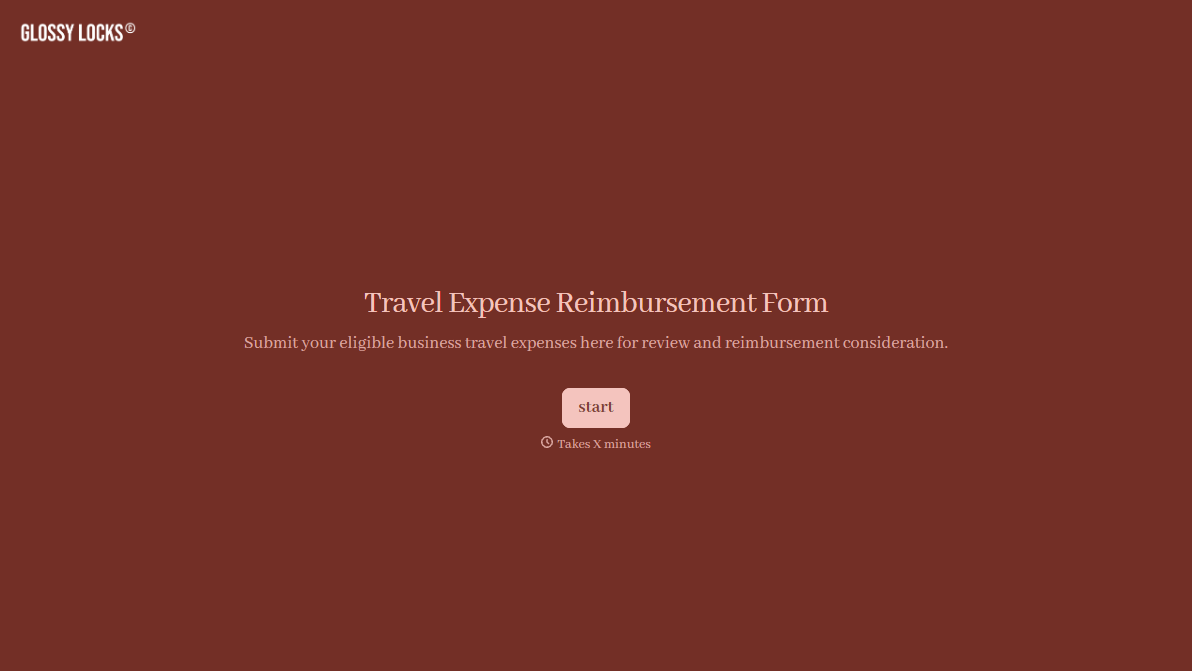 Travel Expense Reimbursement Form