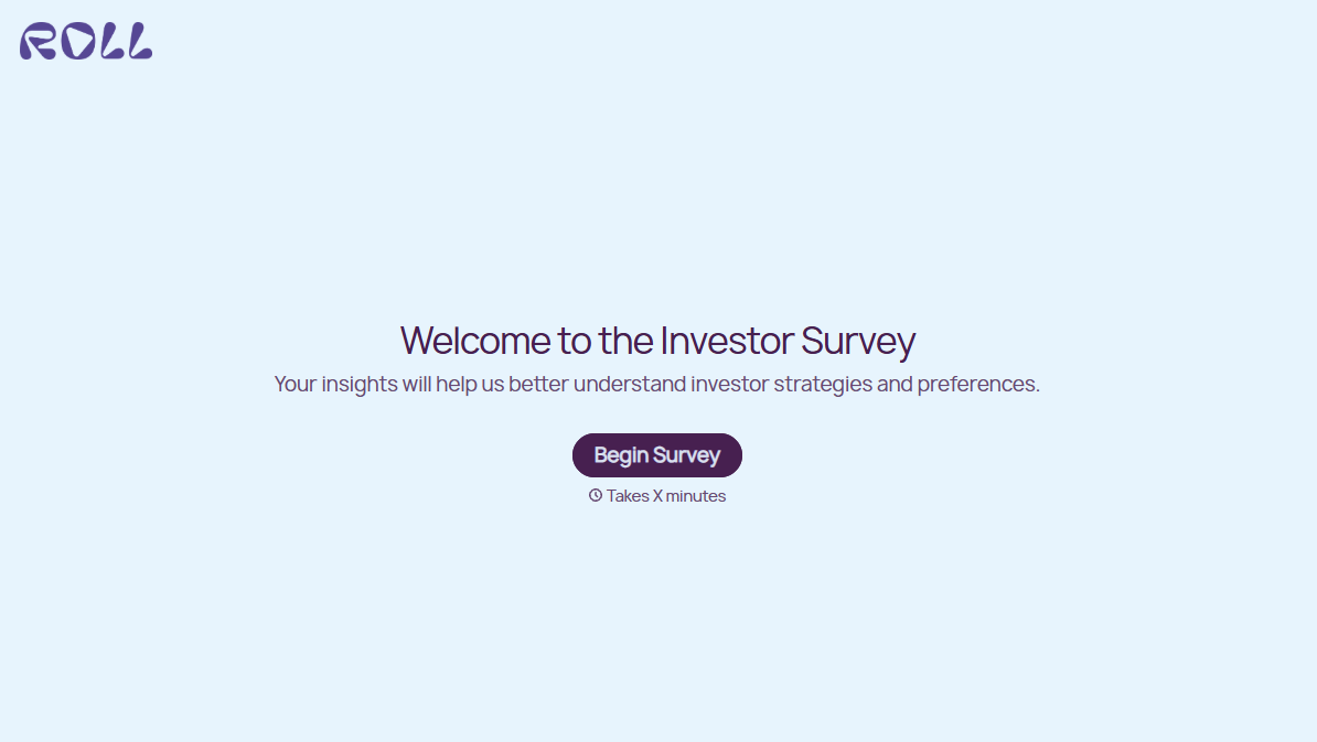 Investor Survey Form