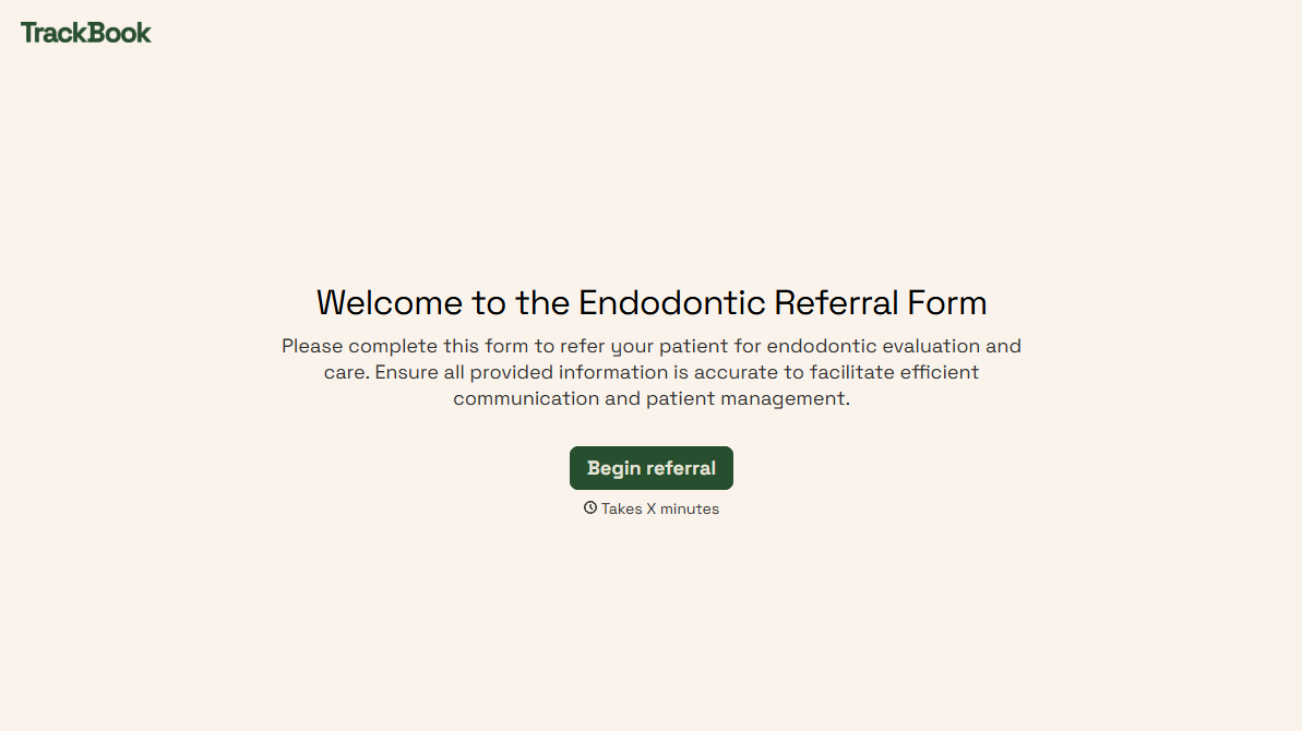 Endodontic Referral Form