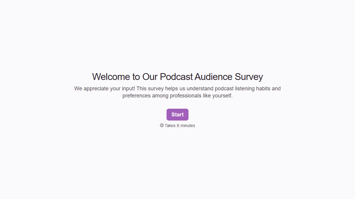 Podcast Survey