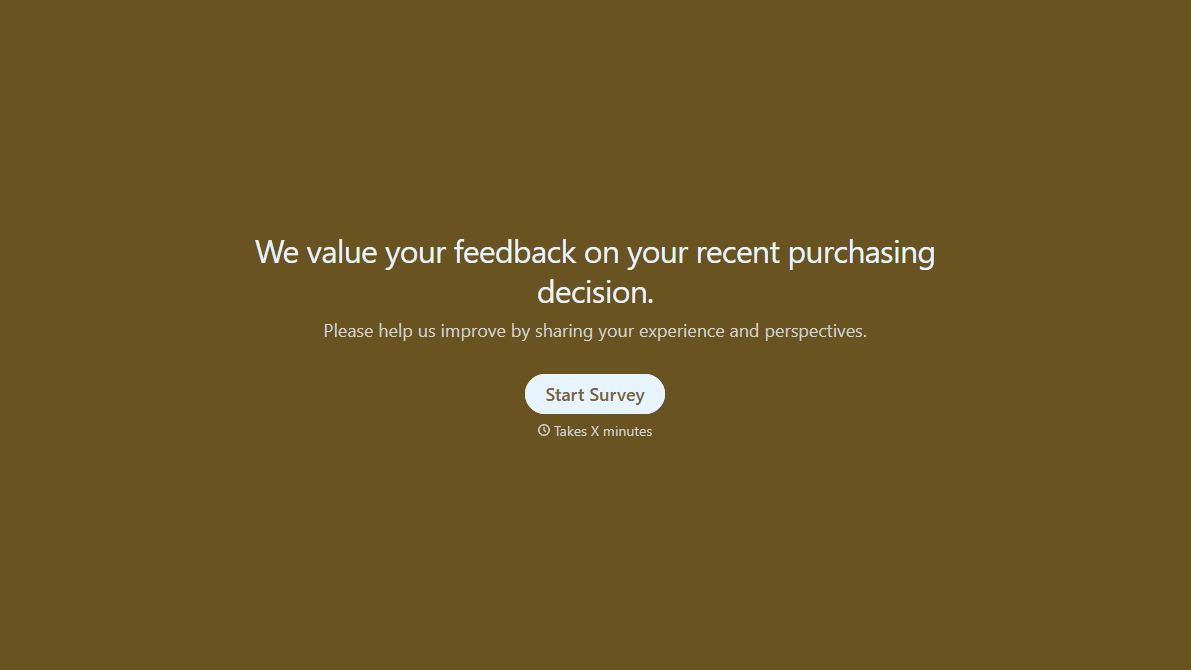 Win Loss Survey