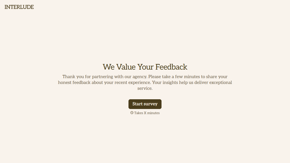 Agency Client Satisfaction Survey
