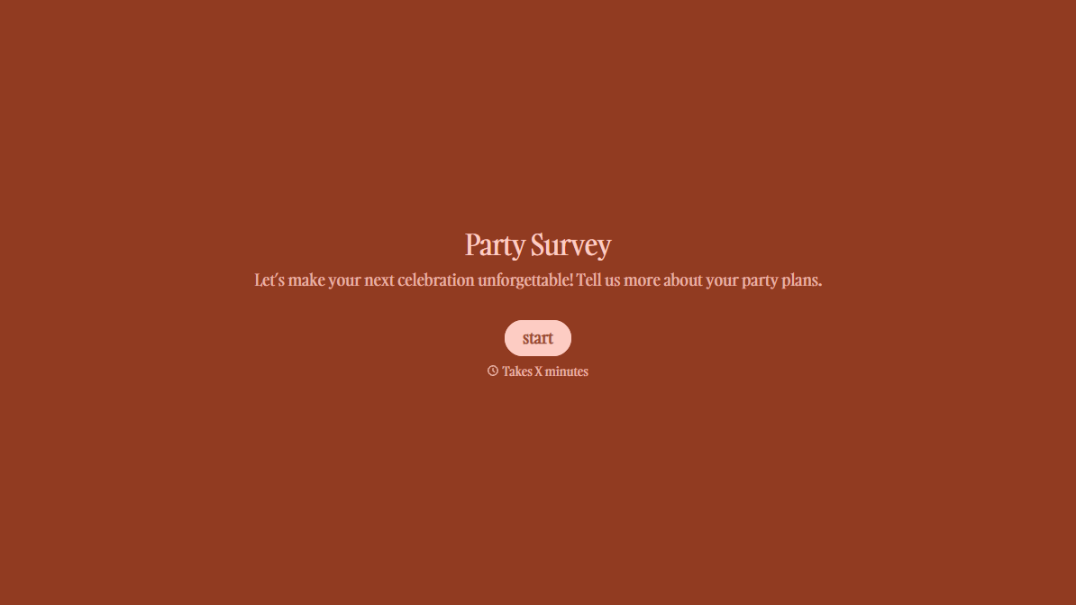 Party Survey Questions