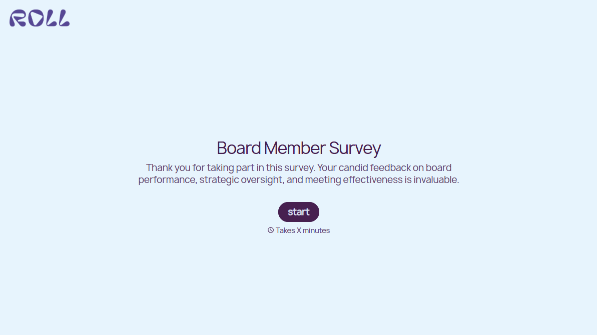 Board Member Survey