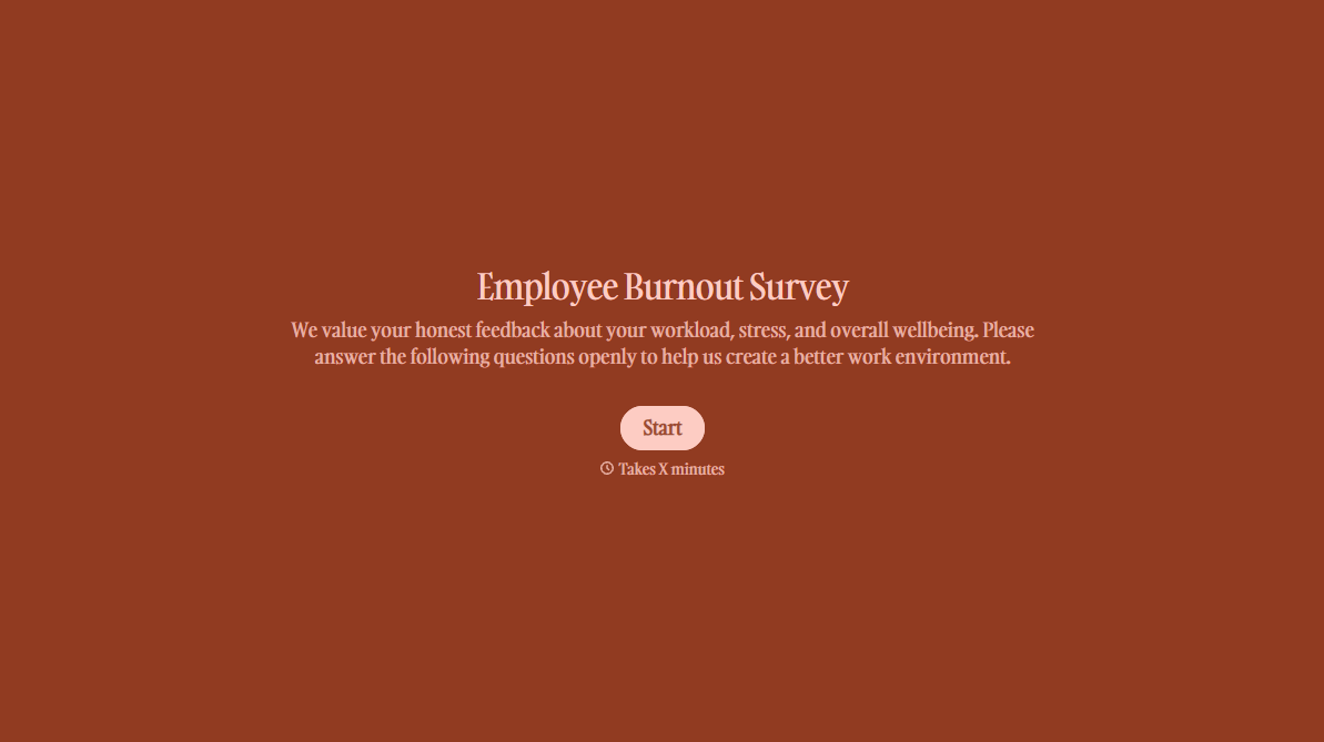 Employee Burnout Survey