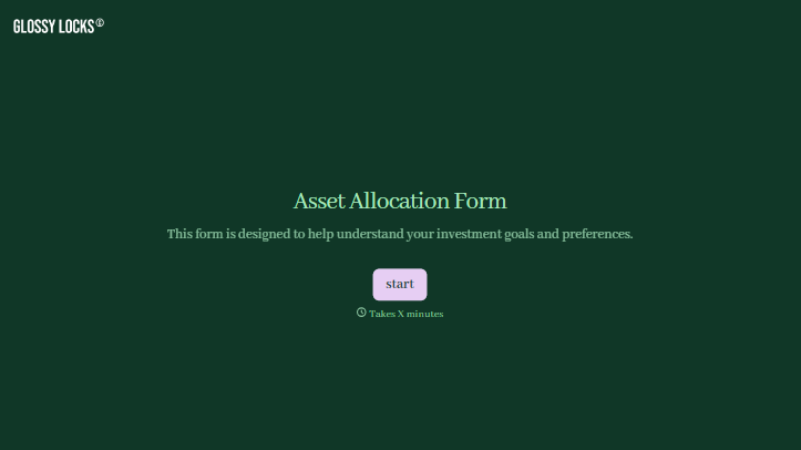 Asset Allocation Form