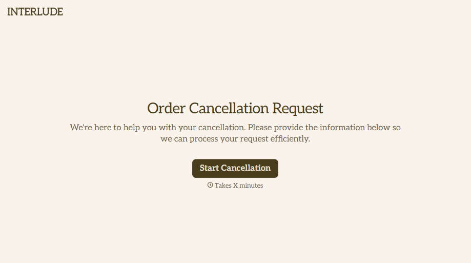 Order Cancellation Form