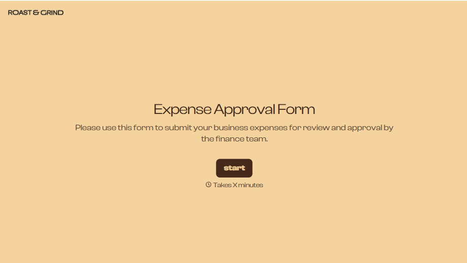 Expense Approval Form