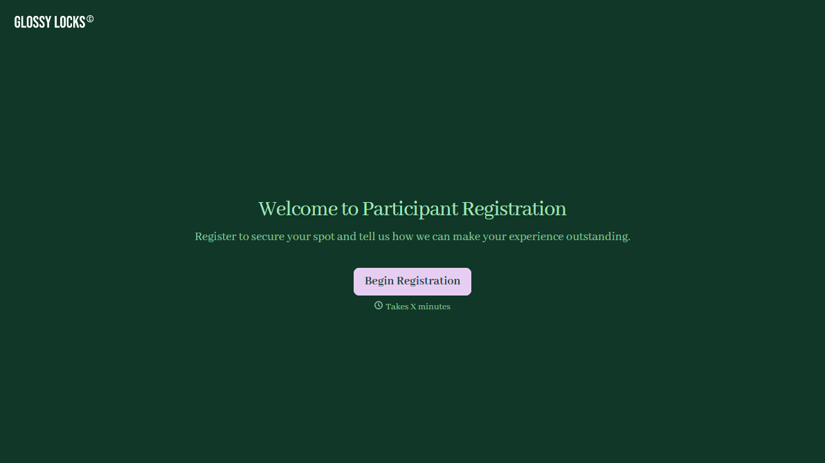 Participant Registration Form