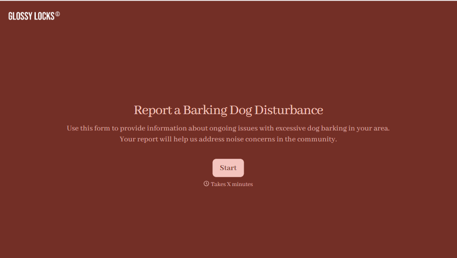 Barking Dog Complaint Form