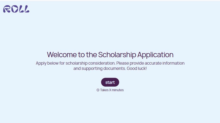 Online Scholarship Application Form