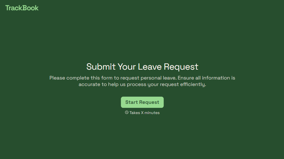 Personal Leave Form