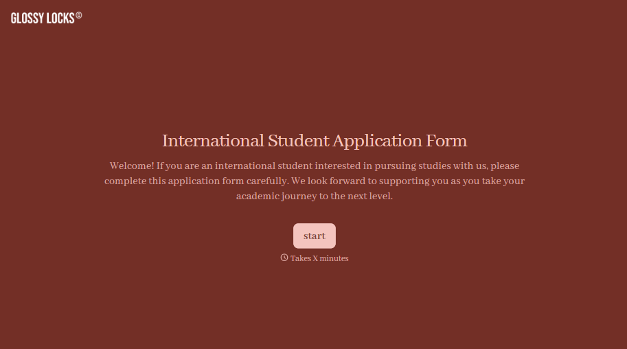 International Student Application Form
