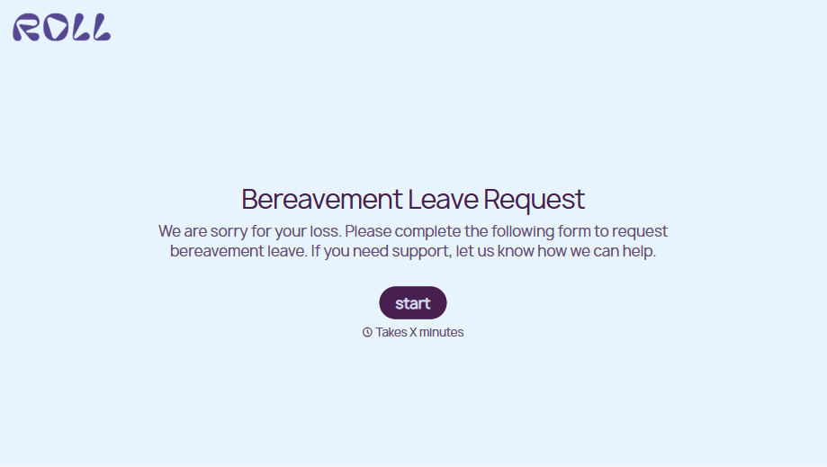 Bereavement Leave Form