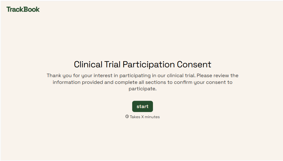 Clinical Trial Consent Form