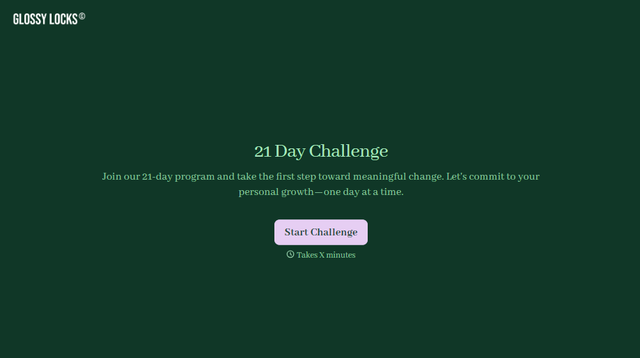 21-Day Challenge Sign-Up Form