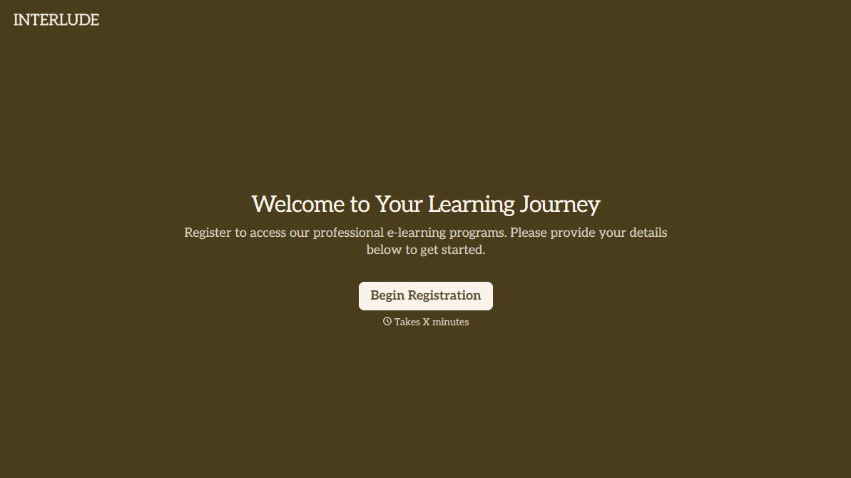 E-Learning Registration