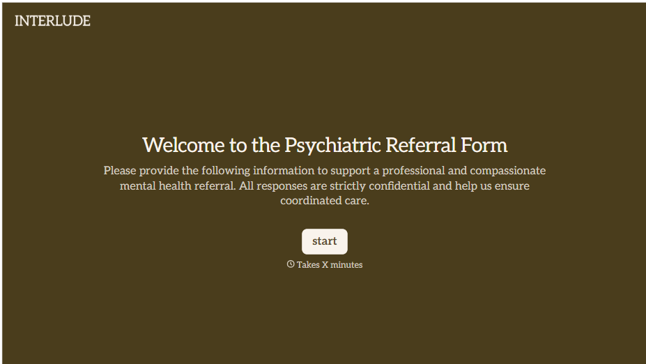 Psychiatric Referral Form