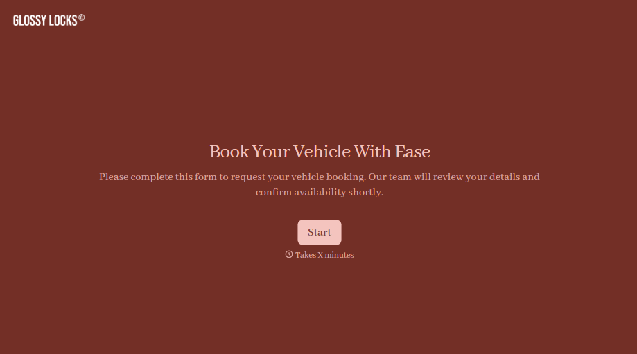 Vehicle Booking Form