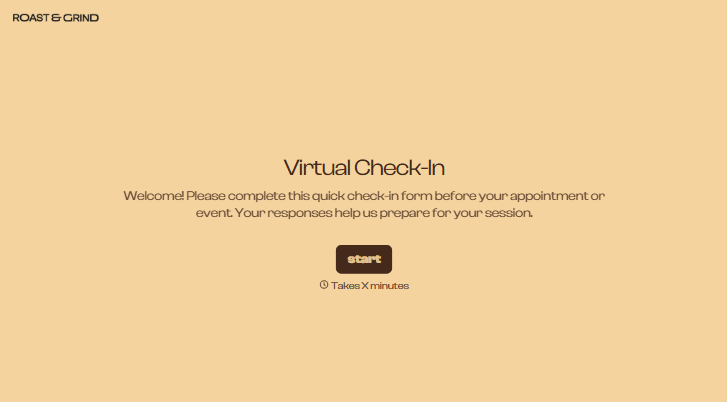 Virtual Check-In Form