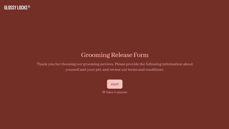 Grooming Release Form