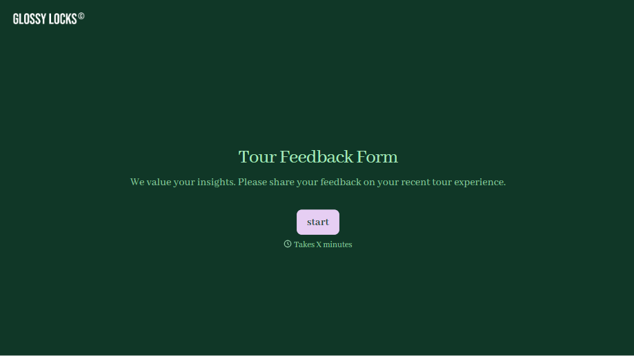 Tour Feedback Form