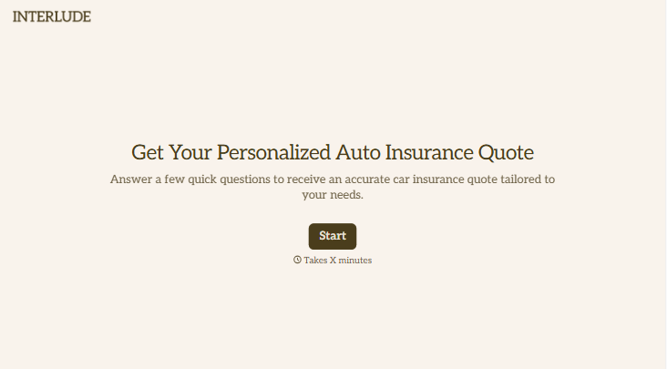 Auto Insurance Quote Form