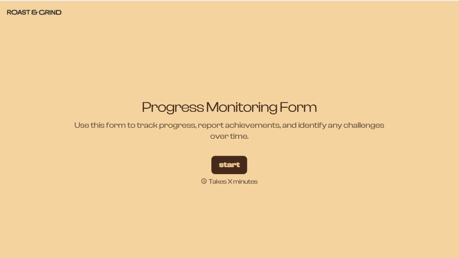 Progress Monitoring Form
